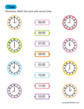 Telling time worksheet 2nd grade